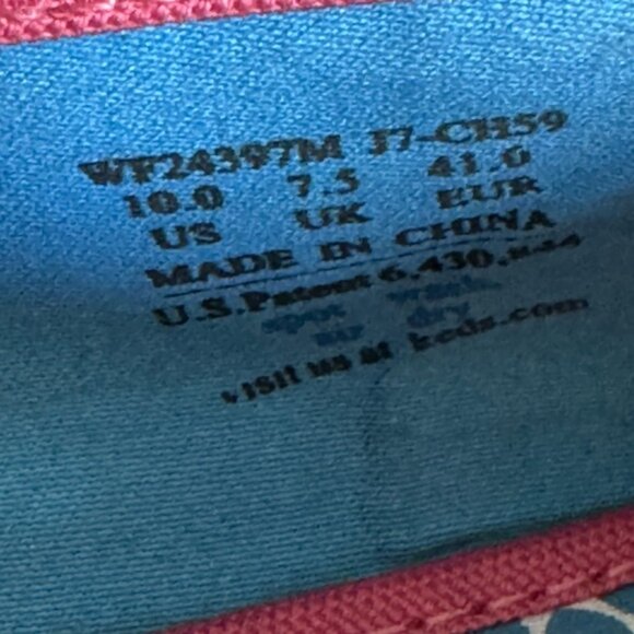 Keds Pink and Blue I Love You Glitter Slip On Canvas Sneaker. Size 10 - Picture 8 of 8